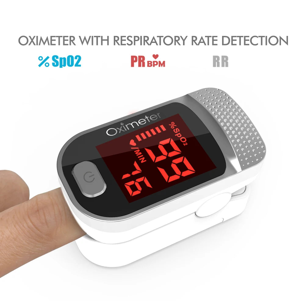 Finger Pulse Oximeter SPO2 PR PI RR Blood Oxygen Saturation Meter Heart Rate Monitor OLED Oximetro De Dedo