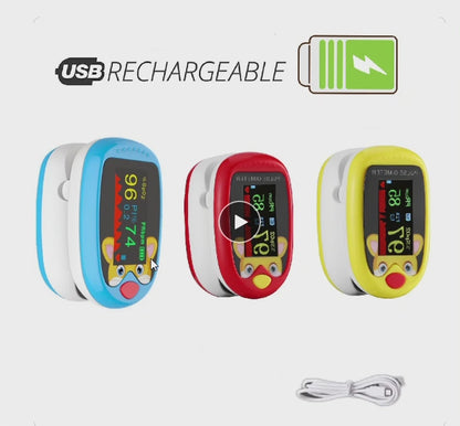 Child Pulse Oximeter Rechargeable Infant Blood Oxygen Saturation Meter Children Kids Oximetro SPO2 Health Care