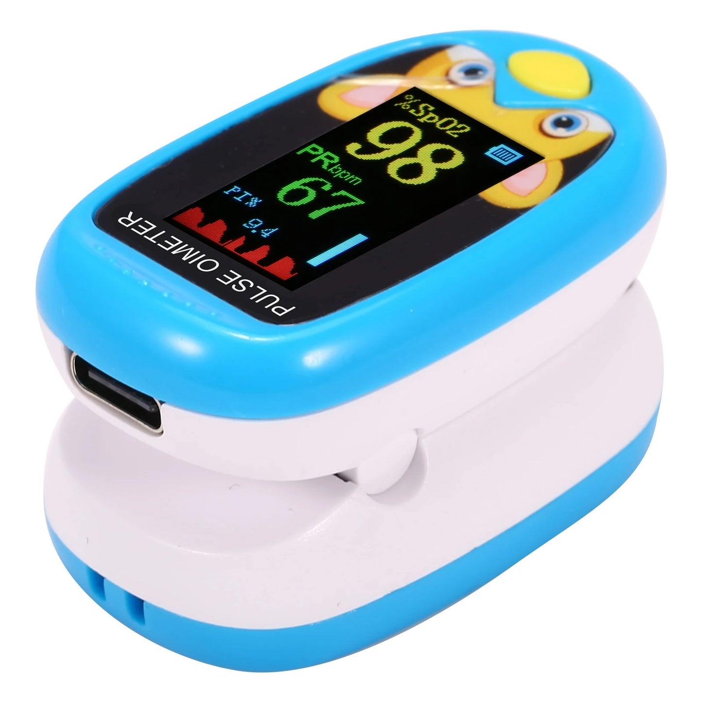 Child Pulse Oximeter Rechargeable Infant Blood Oxygen Saturation Meter Children Kids Oximetro SPO2 Health Care